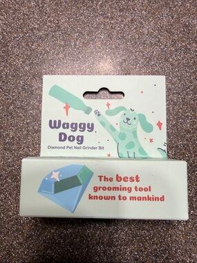 Waggy Dog Pet Nail Grinder Bit - Mint & Teal Packaging